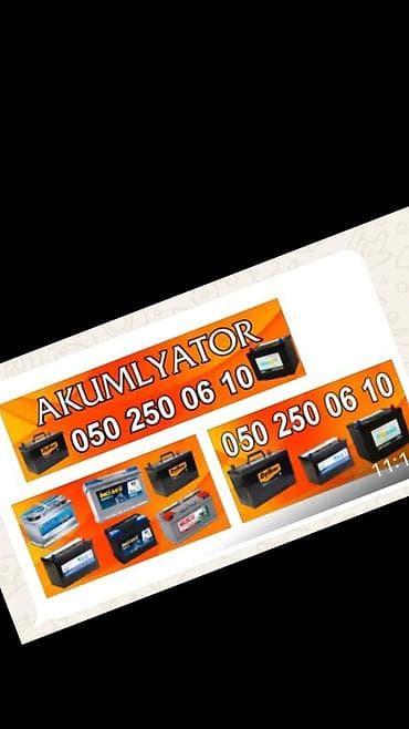 Avtomobil akkumulyatorları – geniş seçım. 24/7seyyar