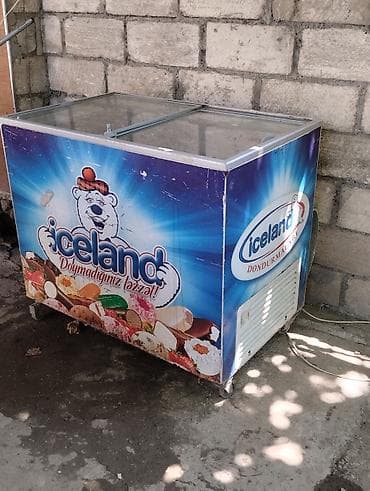 şüşe vitrin: “Iceland” markalı dondurma vitrin dondurucusu - Şüşə sürgülü üst — 1