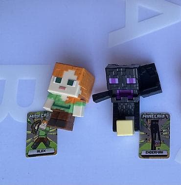 fiqur: Майнкрафт фигуры / Minecraft mini fiqur Enderman & Alex Продаю — 1
