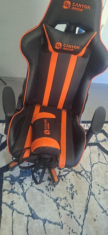 divan mebel: Canyon Gaming oyun kreslosu - Rəng: qara–narıncı, “CANYON GAMING” — 1