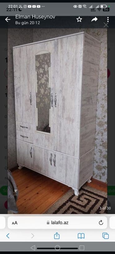 qapi: Yeni, Açılan, 1 qapı Düz dolab, Dolab-asılqan — 17