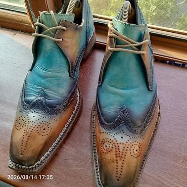 Туфли: Məhsul: Kişi dəridən broq üslublu klassik ayaqqabı - Üslub: Wingtip — 7