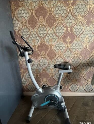 Maqnitik trenajor – oturaq velosiped - Kompakt şaquli dizayn, ev və