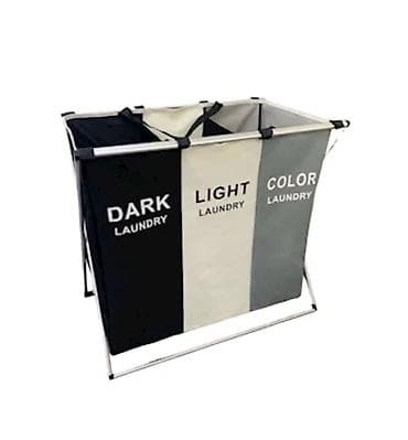 parça dolablar: 3 bölməli paltaryuyan səbəti - Tip: Çirkli paltar üçün bölməli — 2