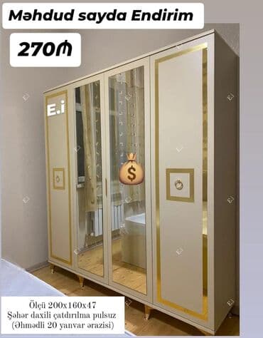 Yeni, Açılan, Düz dolab, Qarderob, paltar dolabı lalafo.az -da Yeni, Açılan, Düz dolab, Qarderob, paltar dolabı