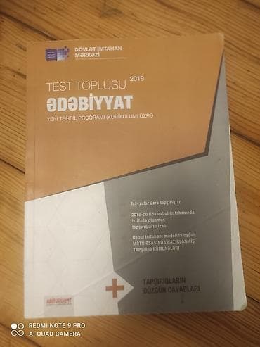 Ədəbiyyat test toplusu 2019 — 1