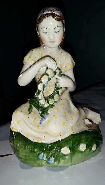 Очень редкая скульптура ЛФЗ "Девочка с венком".Мечта коллекционера! В — 2