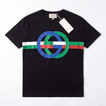 Futbolkalar: Məhsul: Kişi T‑shirt - Brend: Gucci - Modell: Ön hissədə iri — 2