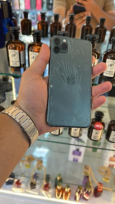 sazz problem: IPhone 11 Pro Max, 64 GB, Matte Midnight Green, Face ID, Simsiz şarj — 2