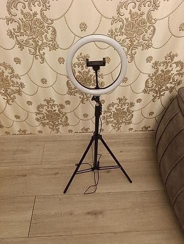 LED dairəvi işıq və stativ dəsti - 10–12 düymə yaxın dairəvi LED işıq