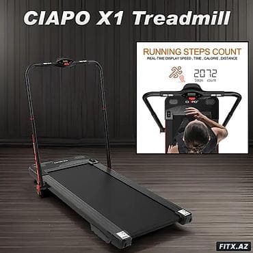 qaci: CIAPO qaçış trenajoru - Qaçış səthi: 430 x 1000 mm – evdə rahat qaçış — 10