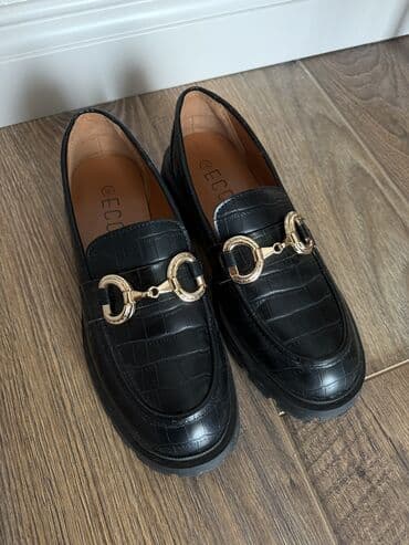 женские тимберленды: Размер: 36, цвет - Черный, Б/у — 1