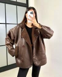 slinqo gödəkçə: Dəri kurtka, One size — 1