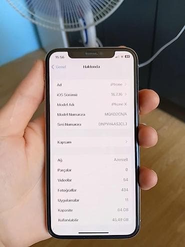 IPhone X, 64 GB, Gümüşü lalafo.az -da IPhone X, 64 GB, Gümüşü