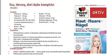 24 Avqust elde olacaq. Doppelherz aktiv “Haut + Haare + Nägel” – saç