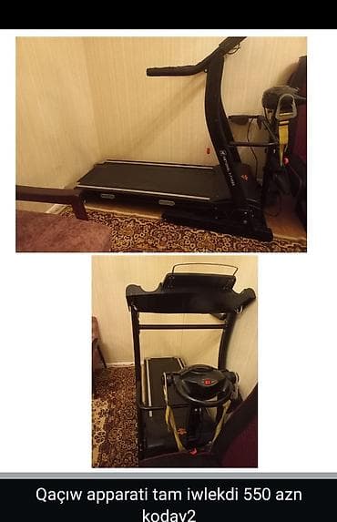 Спорт и отдых: Qaçış trenajoru – iki model 1) JET-1700 - Mexaniki qaçış yolu - — 2