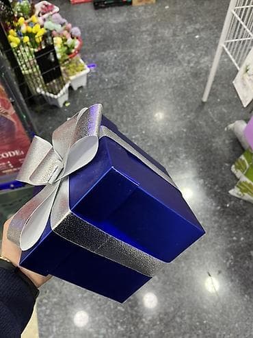 hediye qutulari: Hədiyyə qutusu, rəng - Mavi — 3