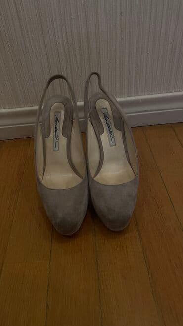 barya ayakkabı: Tuflilər, Ölçü: 38, rəng - Boz, İşlənmiş — 1