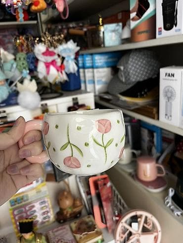 Fincanlar, rəng - Ağ, Keramika, 1 əd