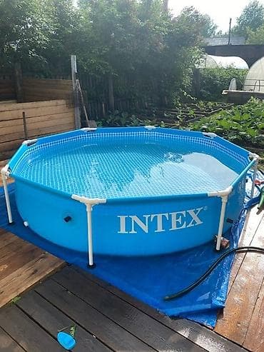 INTEX 244*51 karkaslı hovuz – bağ və həyətlər üçün praktik ailəvi