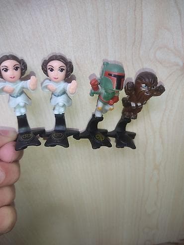 Star Wars temalı kiçik fiqur seti - 4 ədəd toplayıcı fiqur: 2x Leia
