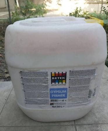 Betek Gypsum Primer – 20 L (Binder 20 litrlik) - Məhsul tipi: Gips