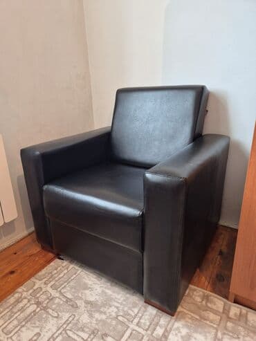 купить офисный стул бу: Новый, Без колесиков, Рукояти не регулируются, Кожа — 1