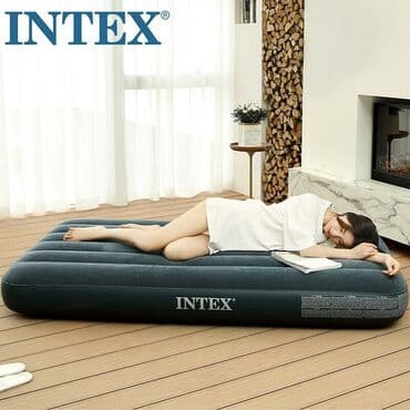 tək nəfərlik matras: Hava doseyi intex İntex Yeni mallar 1 neferlik matras Nasoslar elave — 2