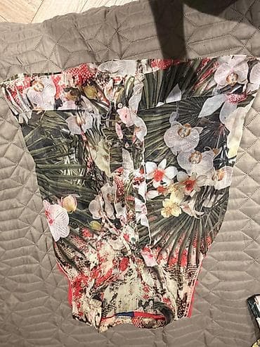 hind paltarı: Trussardi Qadın bodisi – çiçəkli tropik naxışlı - Model: bodi (alt — 1