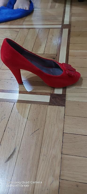 Makasin və loferlər: Tuflilər, Ölçü: 38, rəng - Qırmızı, Yeni — 2