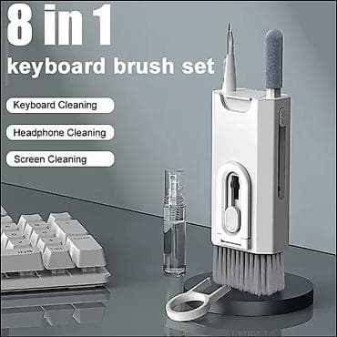 planşet üçün klaviatura: 8-in-1 klaviatura və elektronika təmizləmə dəsti Kompakt — 2