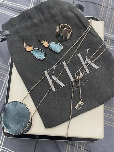 halqa sirgalar: KLK Gioielli qadın bəzək dəsti - Brend: KLK Gioielli - Komplekt — 1