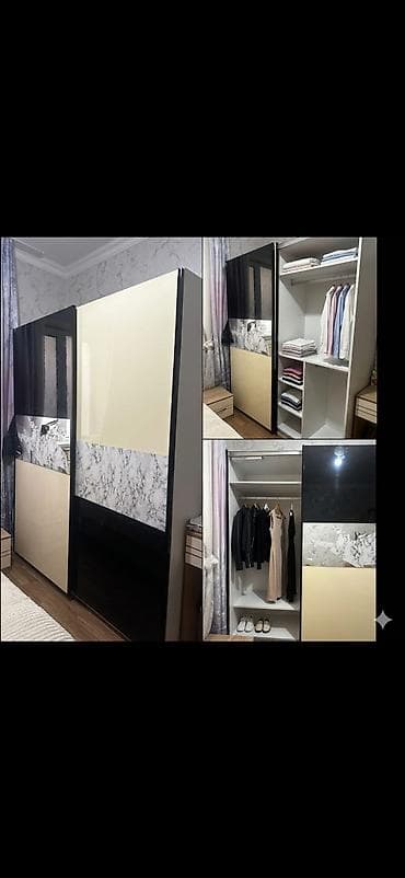 2 qapılı, Qara, Digər material, Kupe, Düz dolab