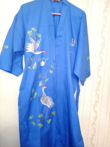 böyük bədən qadın donları: Ipək xalat kəmərli — 1