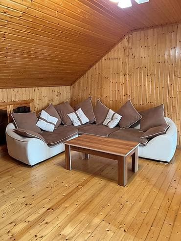 krep parca: Künc divan – Embawood - Açılır mexanizmli model - Baza yoxdur - Rəng — 1