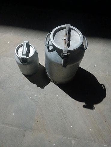 balta sapı: Alüminium süd qabları – 2 ədəd dəst - Material: qalın divarlı — 1