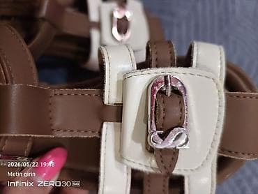ket ayaqqabı: Uşaq sandal modeli - Rəng: qəhvəyi-krem kombin - Material: yumşaq — 7