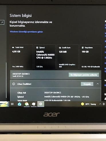 notebook ehtiyat hisseleri: Acer ultrabook noutbuk Swift 1 - Ekran: 14" Full HD (1080p) mat panel — 7