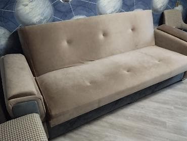 krep parca: Çevrilən divan (yataq funksiyalı) - Tip: 3 nəfərlik divan, tam — 3