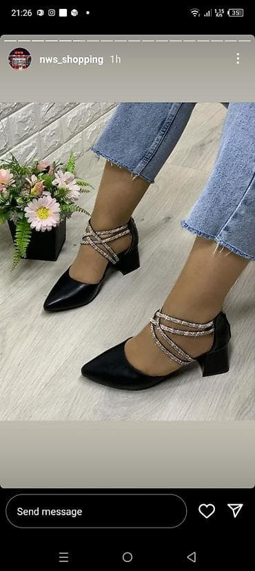 Tuflilər, Ölçü: 40, rəng - Qara, İşlənmiş