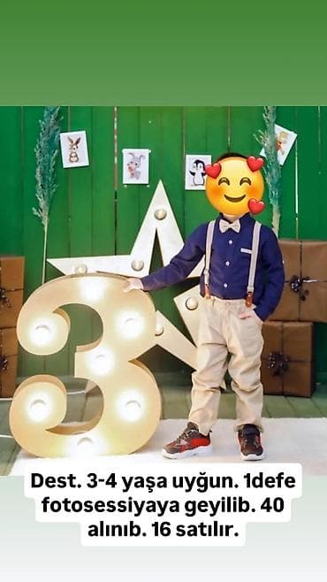 Uşaq dəsti, Oğlan üçün, 3 - 4 yaş