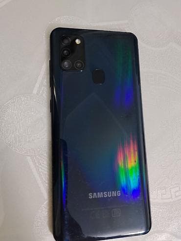 par utuleri: Samsung Galaxy A21S, 64 GB, rəng - Qara, Barmaq izi — 2