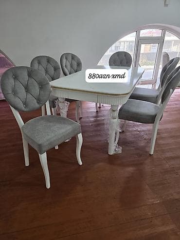 utu stolları: Qonaq otağı üçün, Yeni, Açılmayan, Oval masa, 6 stul — 1