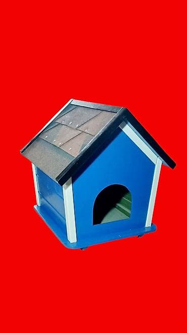 it üçün sinelik: Ev heyvanları üçün taxta it/qedi evi - Ölçülər: 45 sm (eni) x 50 sm — 5