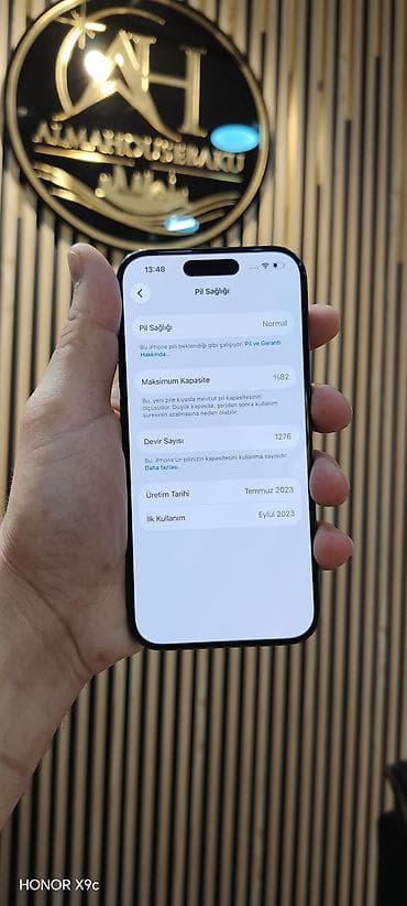 16 pro case: IPhone 15 Pro, 256 GB, Blue Titanium, Zəmanət, Simsiz şarj, Face ID — 5