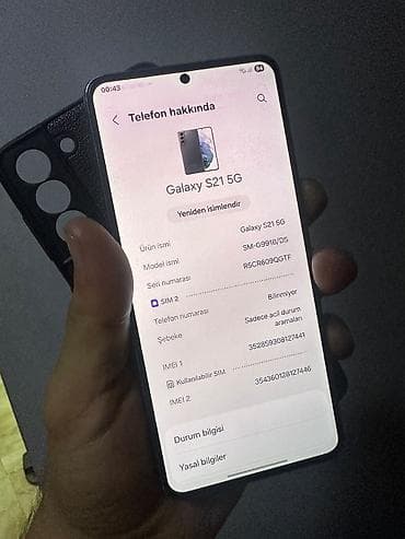 galaxy tab a8: Samsung Galaxy S21, 128 GB, rəng - Boz — 6