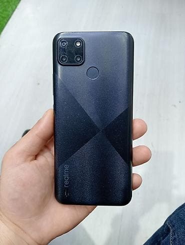 Realme C21, 64 GB, rəng - Qara, Barmaq izi