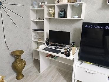 ağ qorka: İşlənmiş, Düz TV altlığı, Polkalı, Laminat — 3