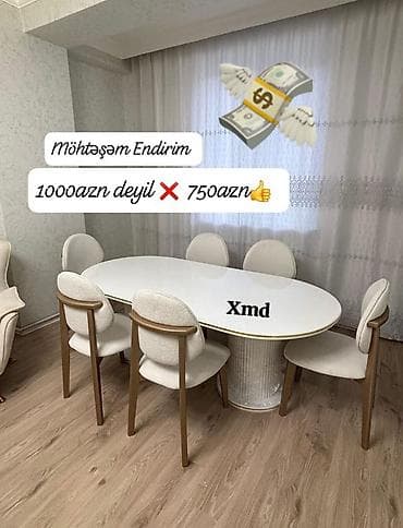 mətbəx ustolu: Masa və oturacaq dəstləri — 1