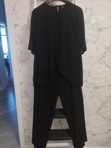 Qadın dəsti – SARA Couture, ölçü 44 - Rəng: qara - İki hissəli: şifon